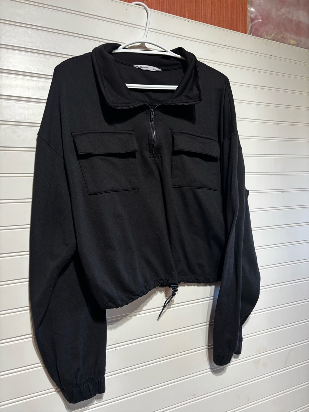 Bluenotes Black Cropped Zip-Up Jacket